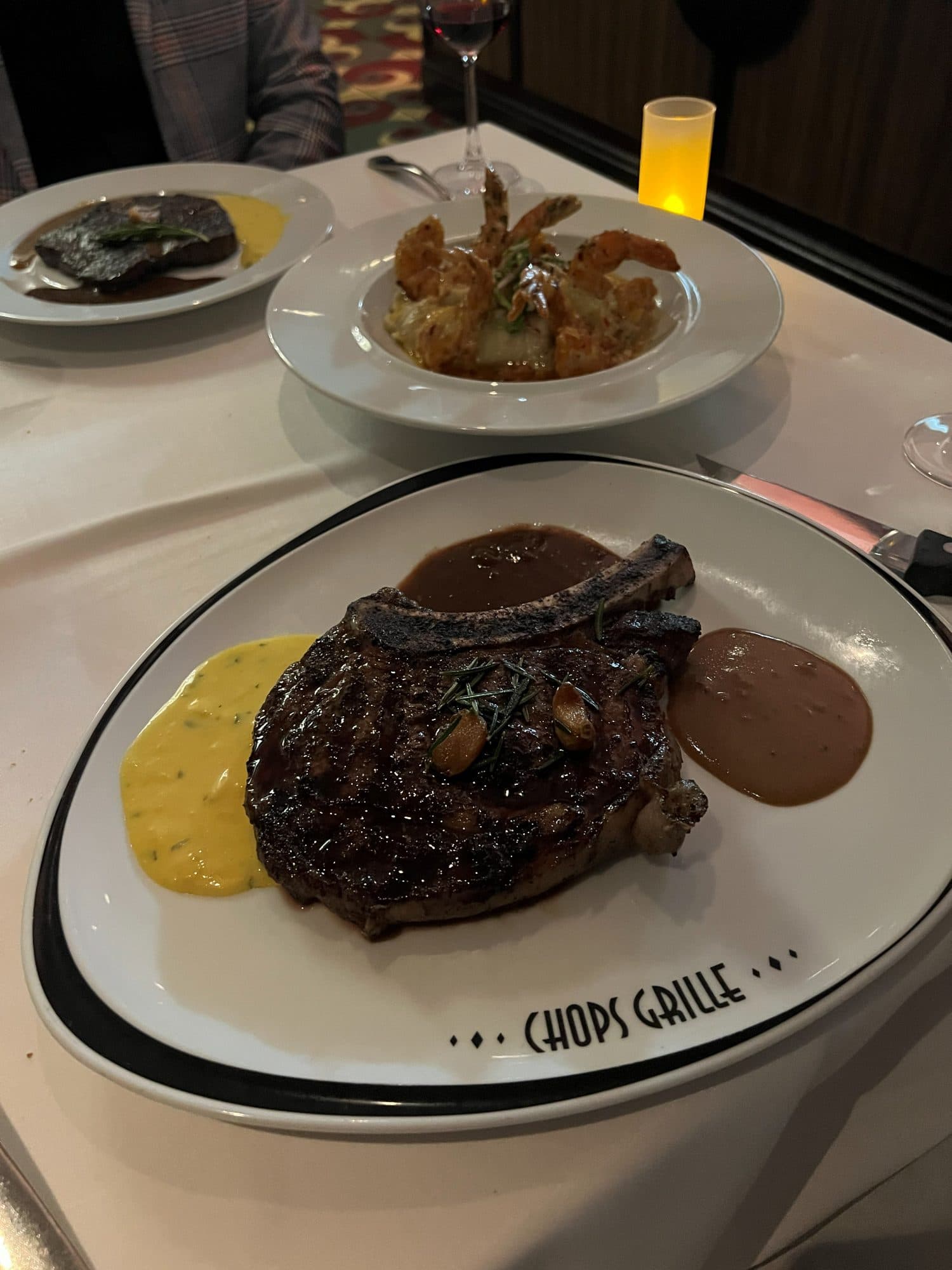 Chops Grille, cruise ship, Antigua port