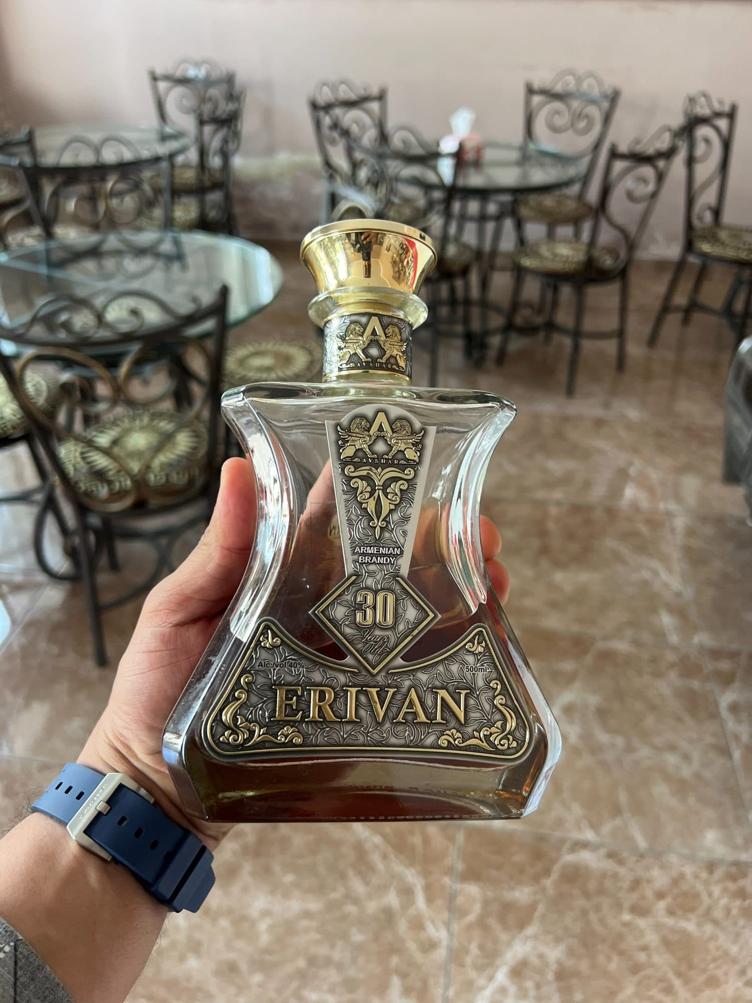 Armenian brandy tasting room, Yerevan