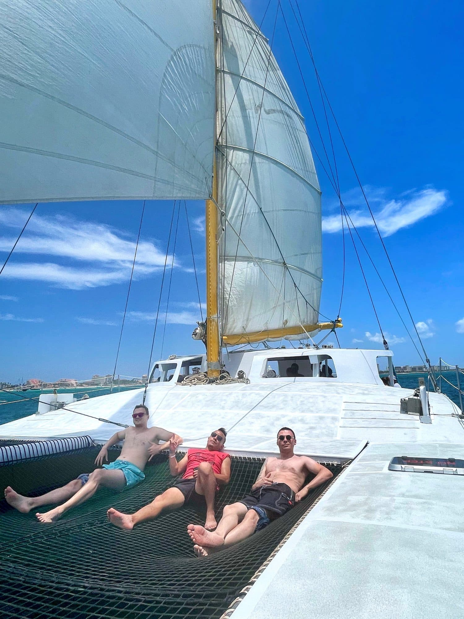 Catamaran, off the coast of Aruba