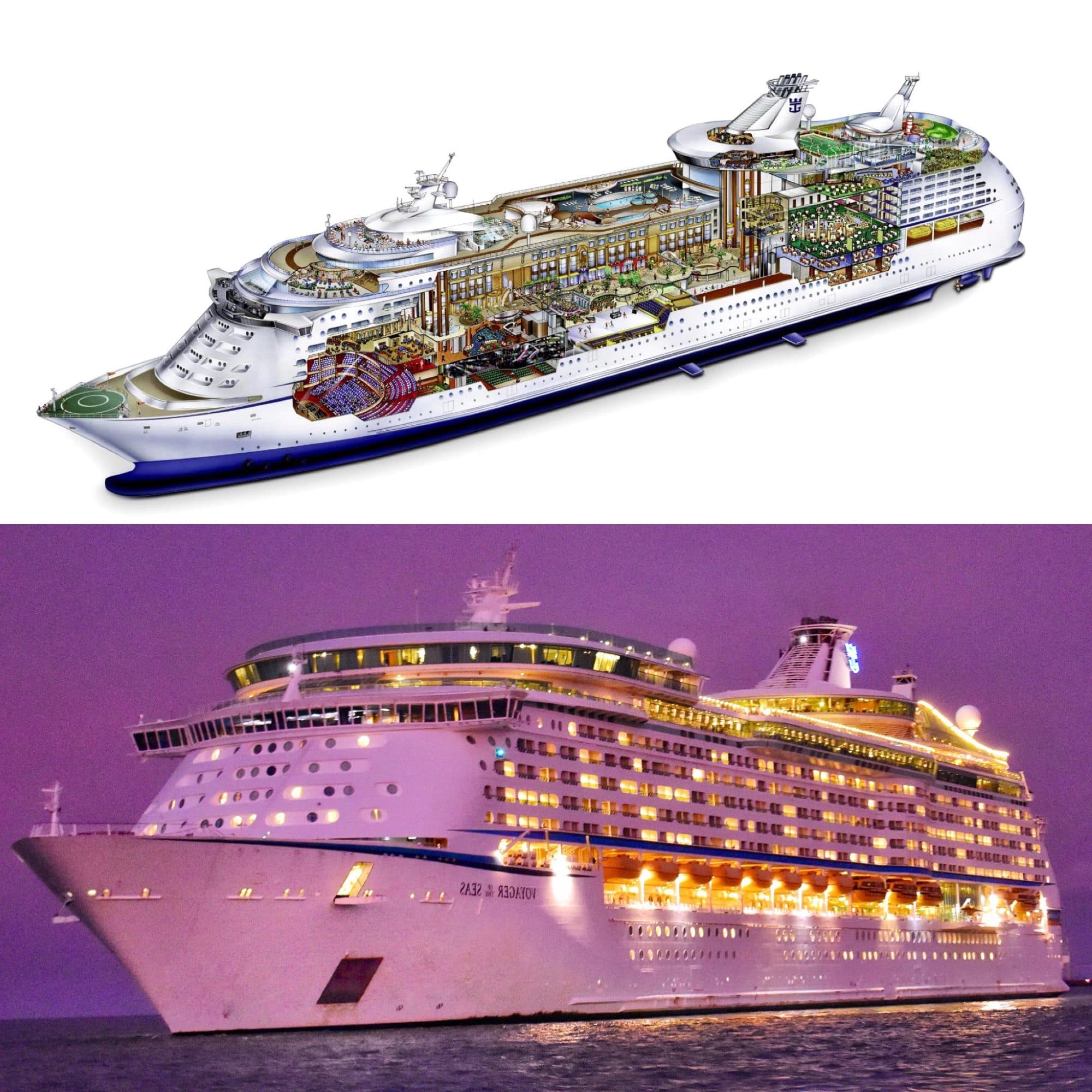 Royal Caribbean Voyager of the Seas — port departure
