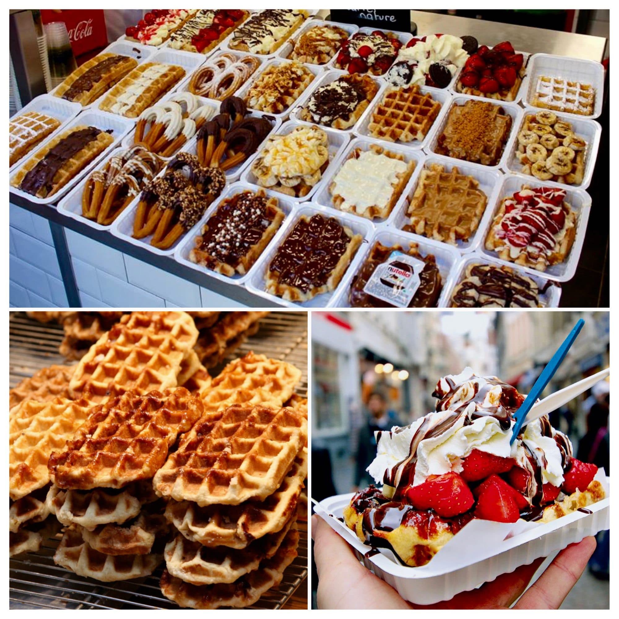 Waffle stall, Brussels city centre