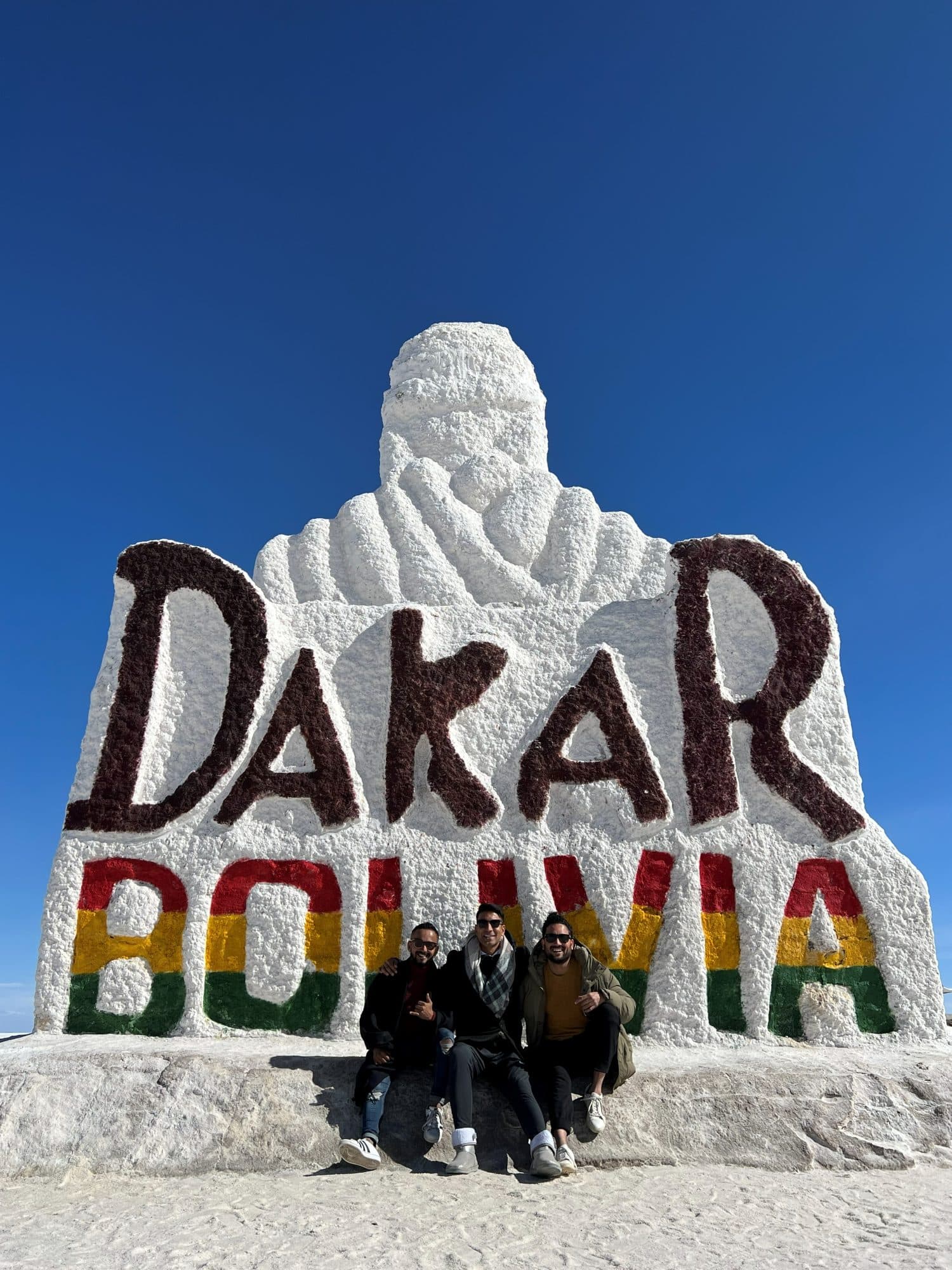 Dakar Bolivia monument, Salar de Uyuni