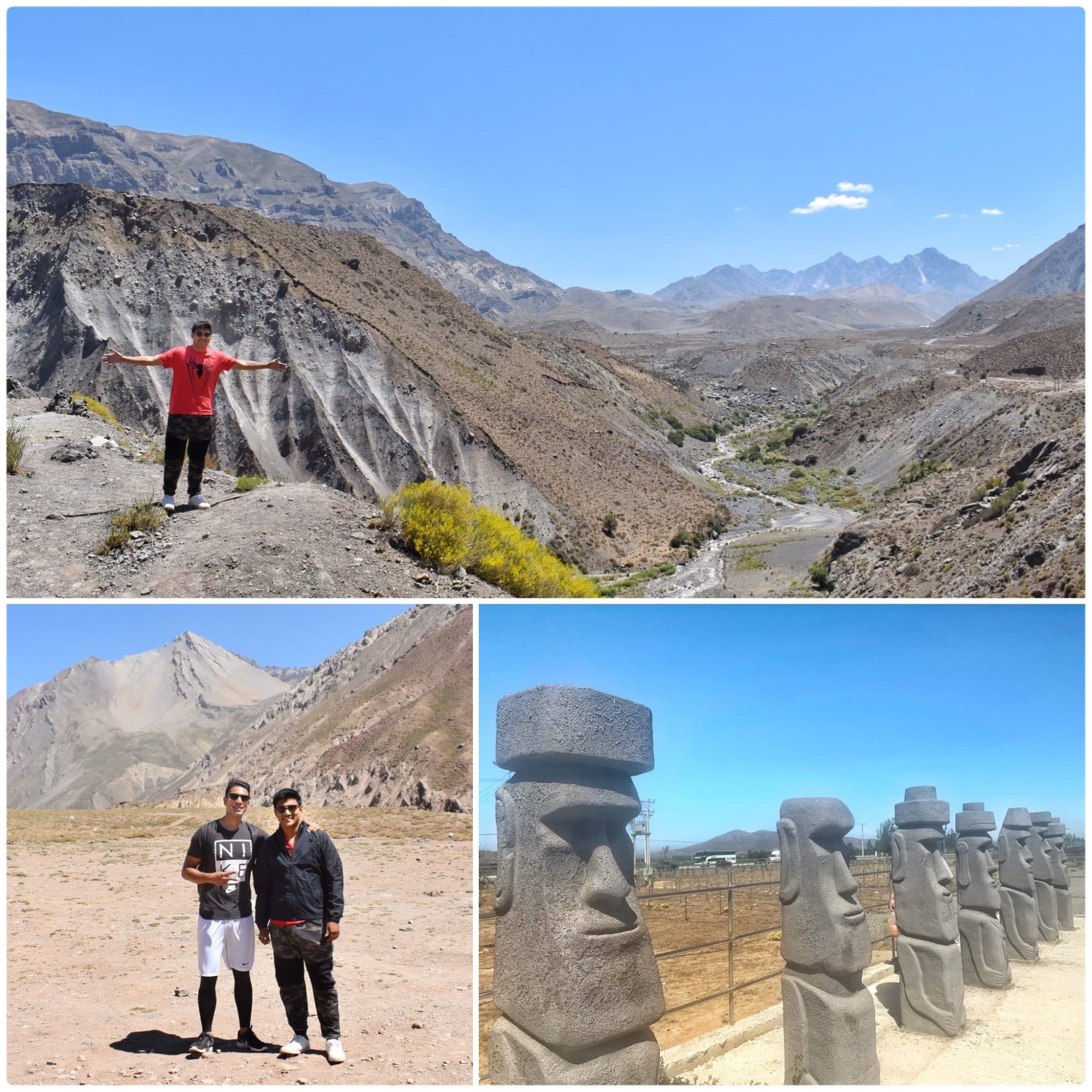 Cajón del Maipo / Moai replicas, Santiago Region