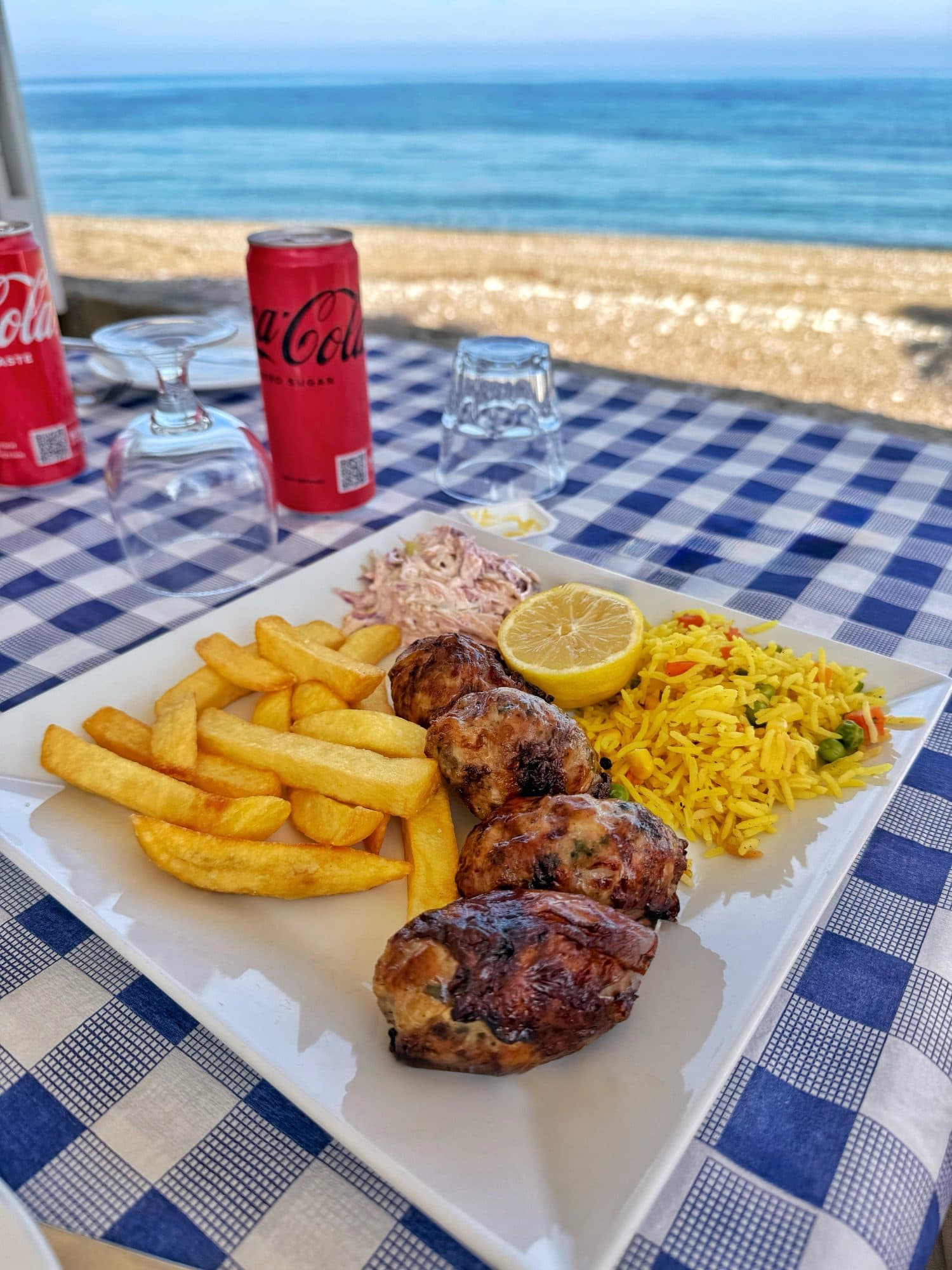 Beachside taverna, Cyprus coast