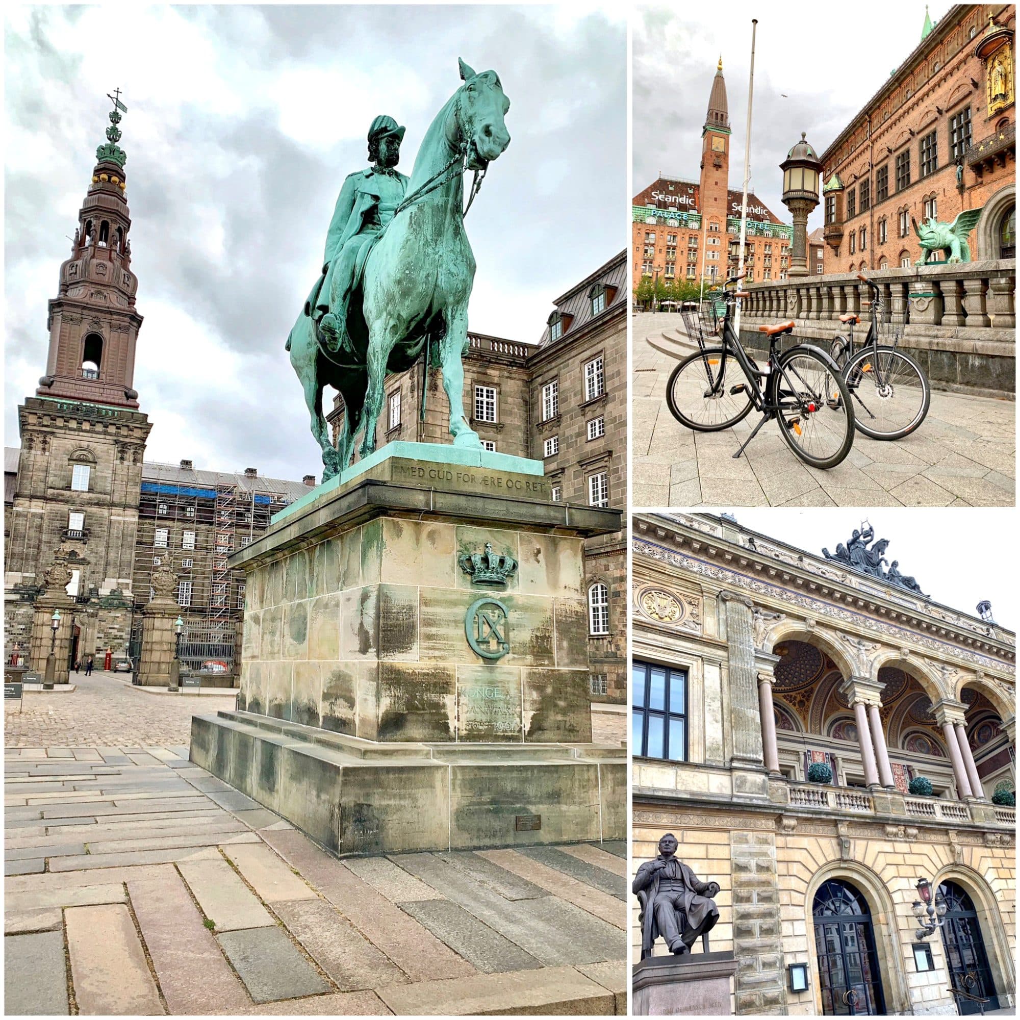 Christiansborg Palace courtyard & Copenhagen City Hall area