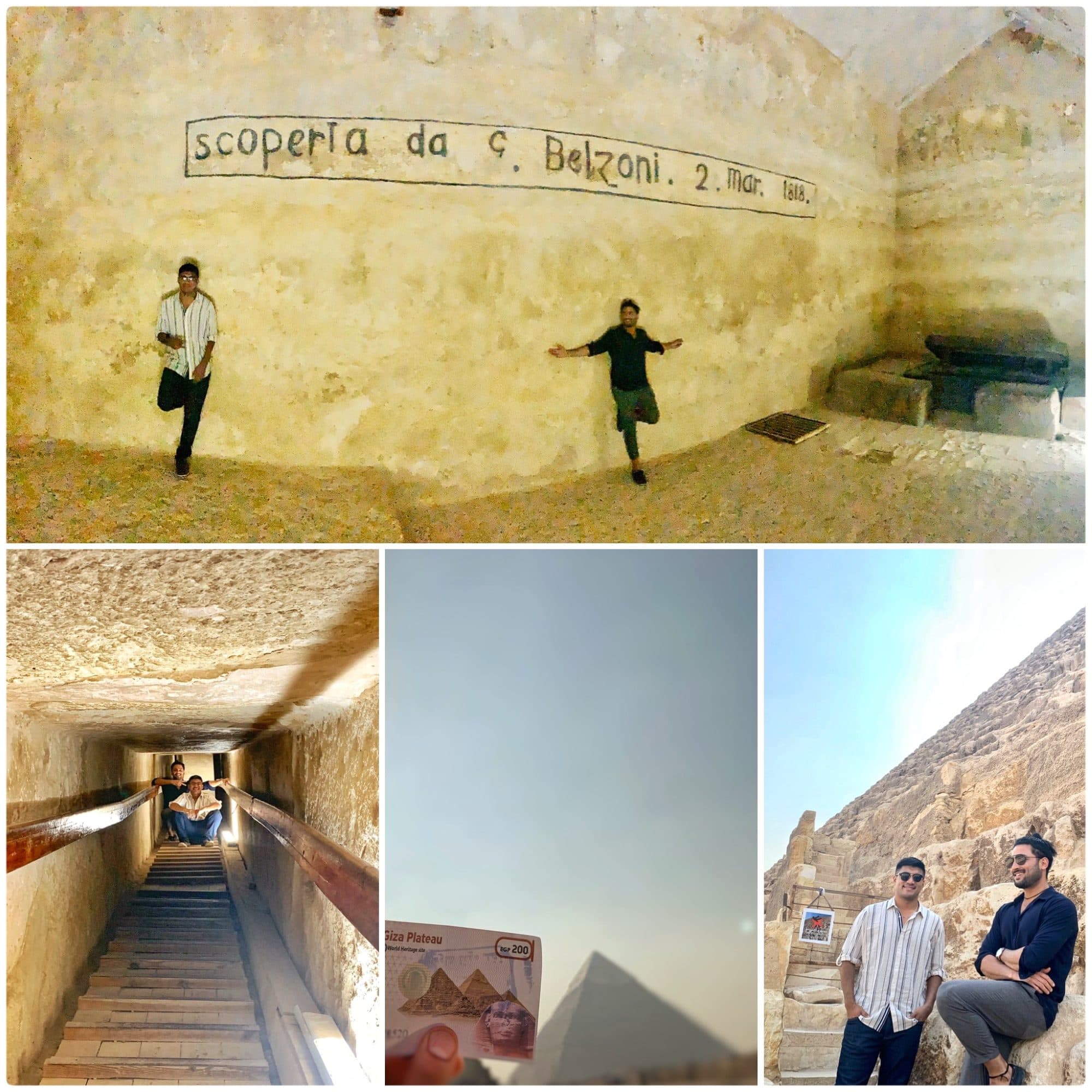 Pyramid of Khafre — interior passage, Giza