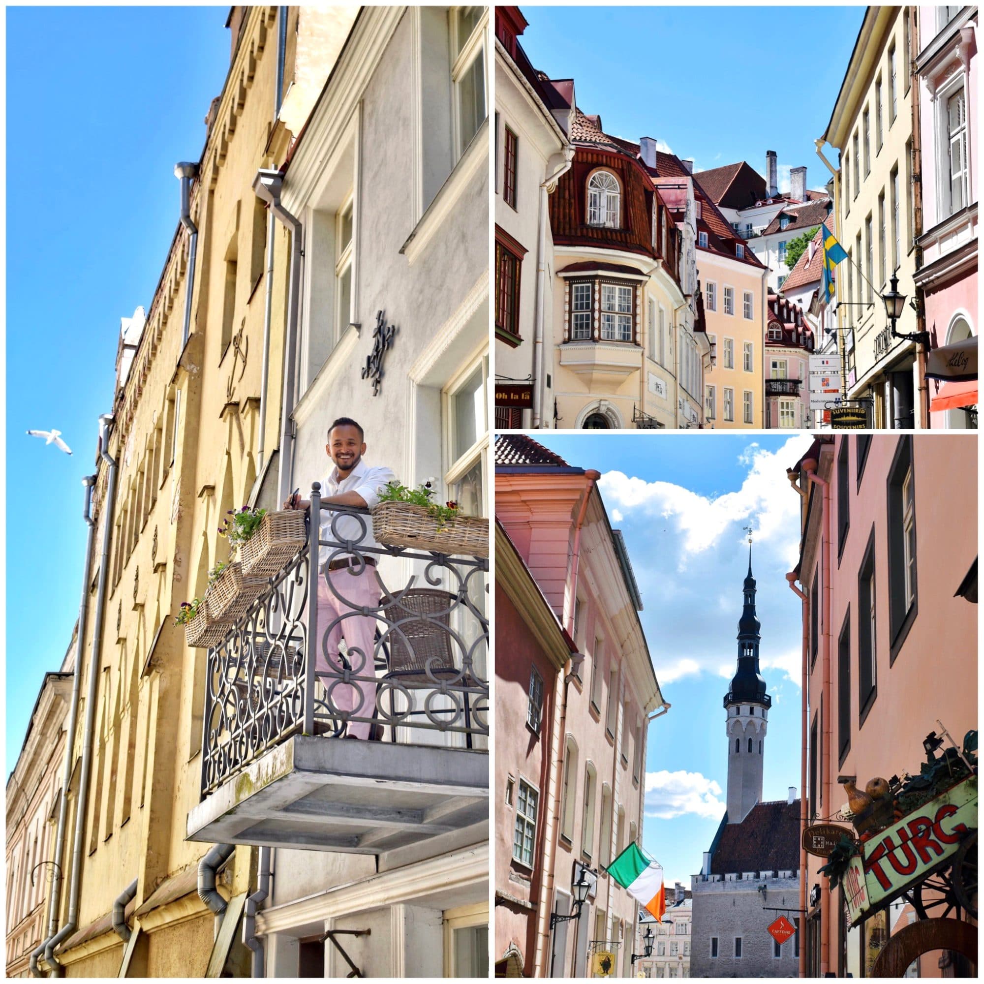 Tallinn Old Town — lower town streets and Town Hall