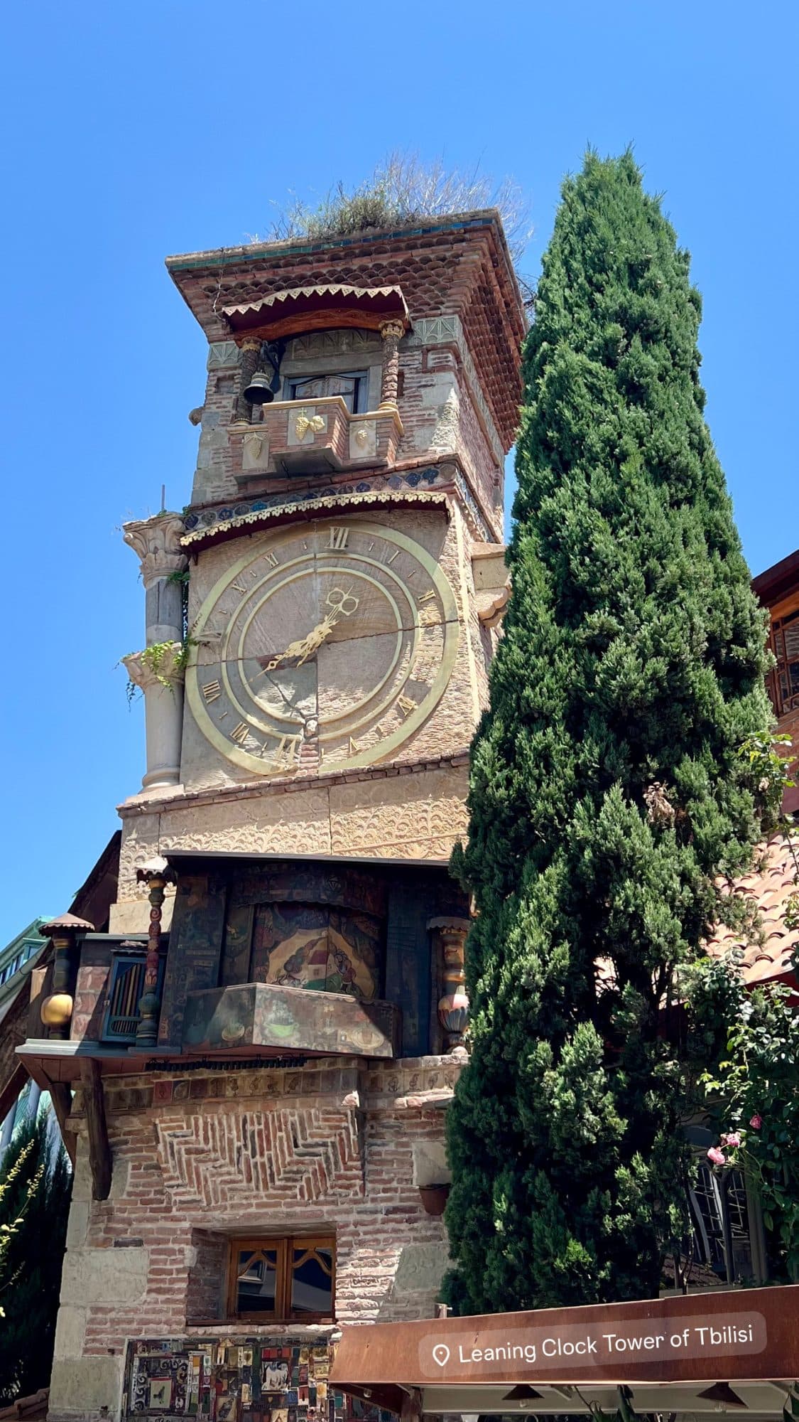 Leaning Clock Tower, Tbilisi Old Town