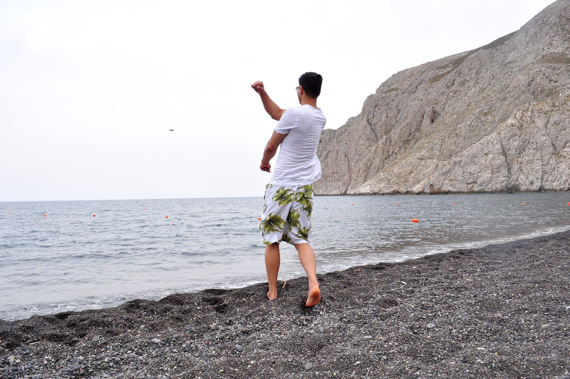 White Beach (Aspri Paralia), Santorini