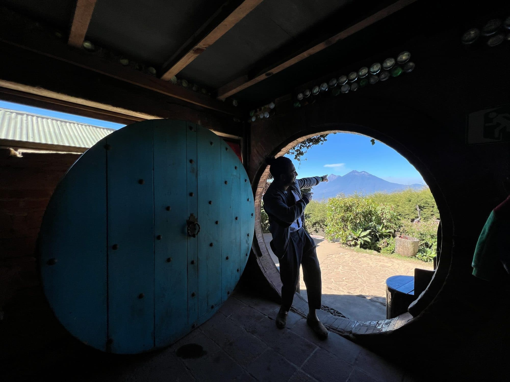 Hobbitenango Eco-Lodge, hills above Antigua