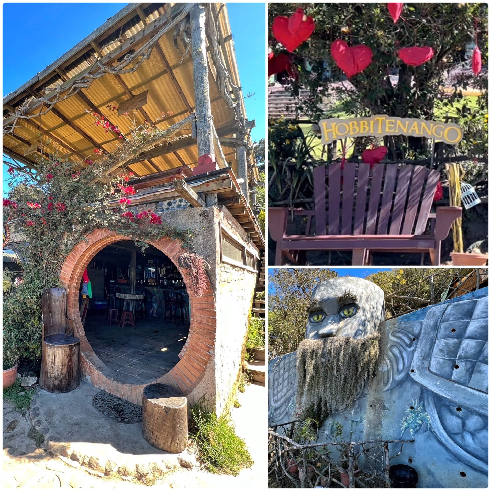 Hobbitenango Eco-Lodge, hills above Antigua