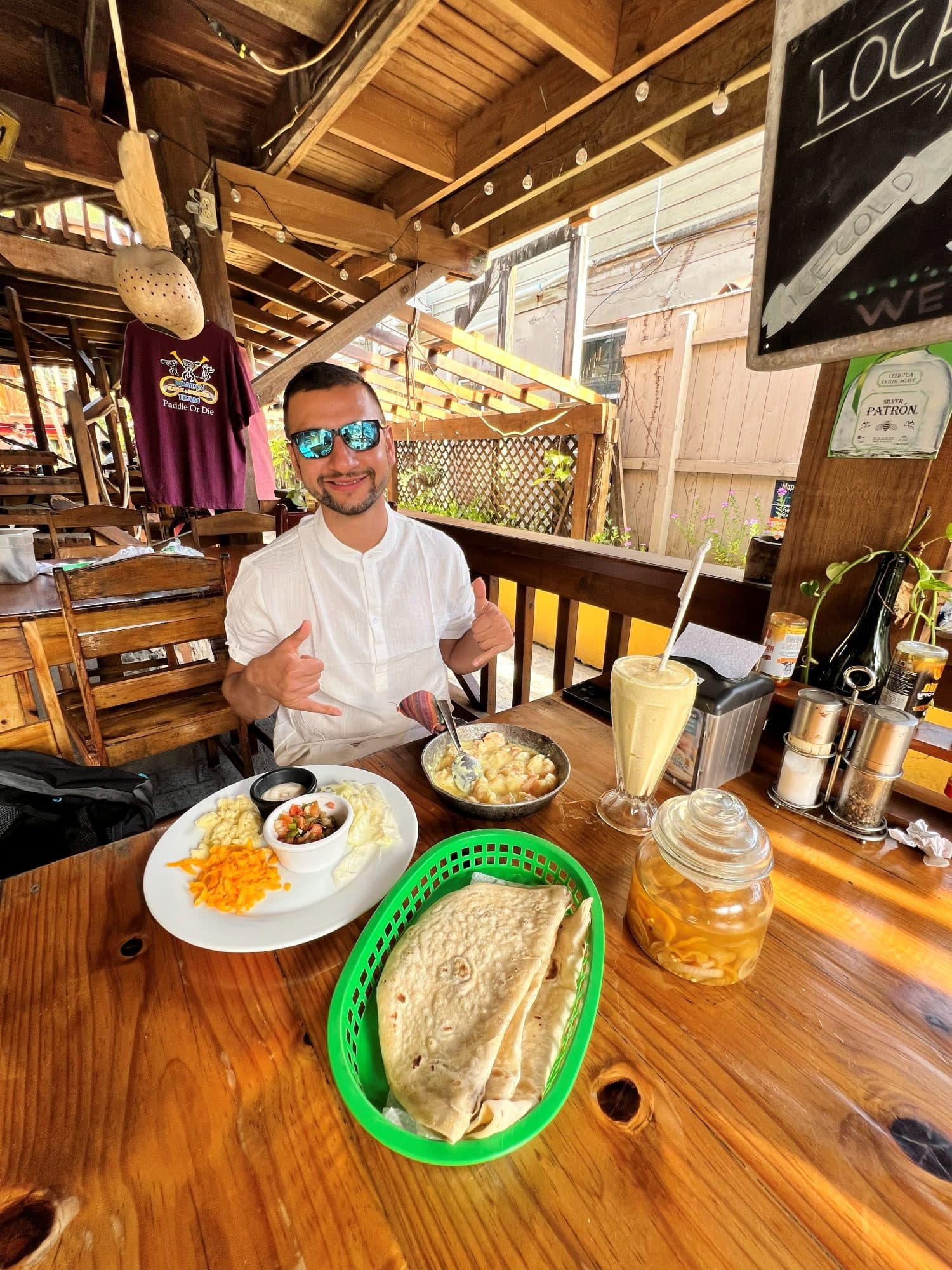 Local restaurant, Roatan, Honduras