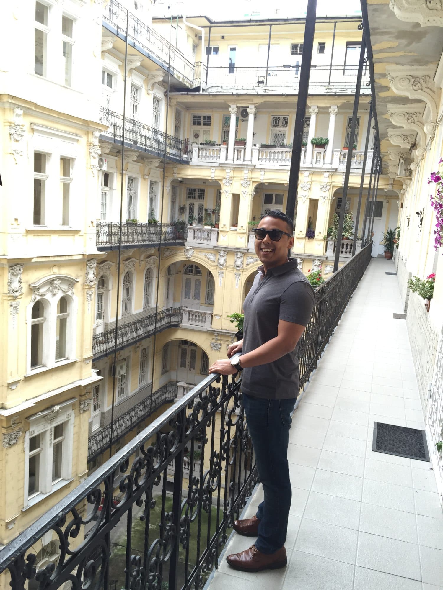 Pest inner city courtyard, Budapest