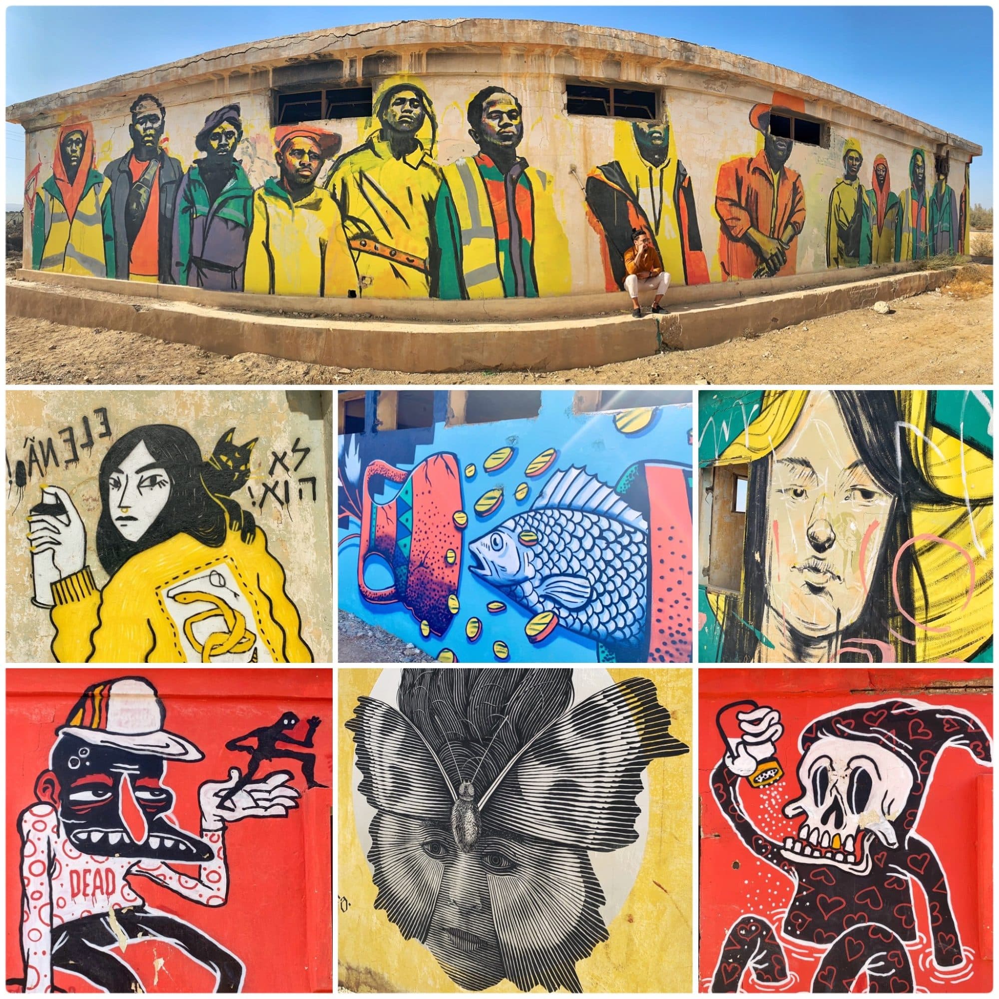 Street art murals, Negev region