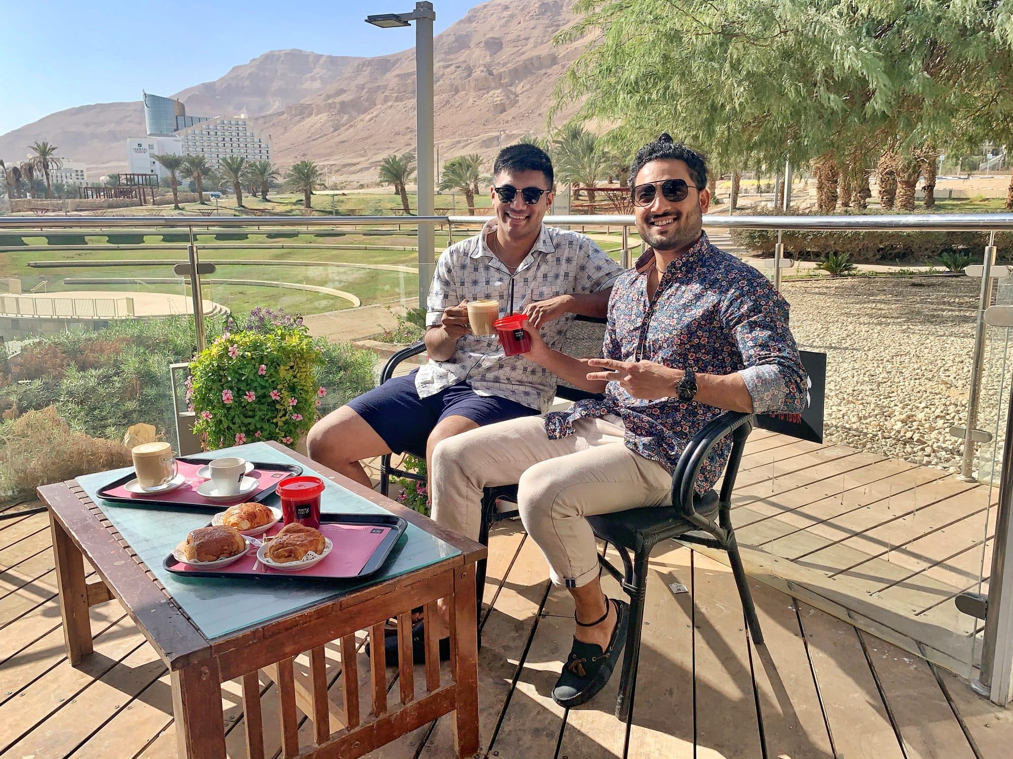 Dead Sea resort terrace, Ein Bokek