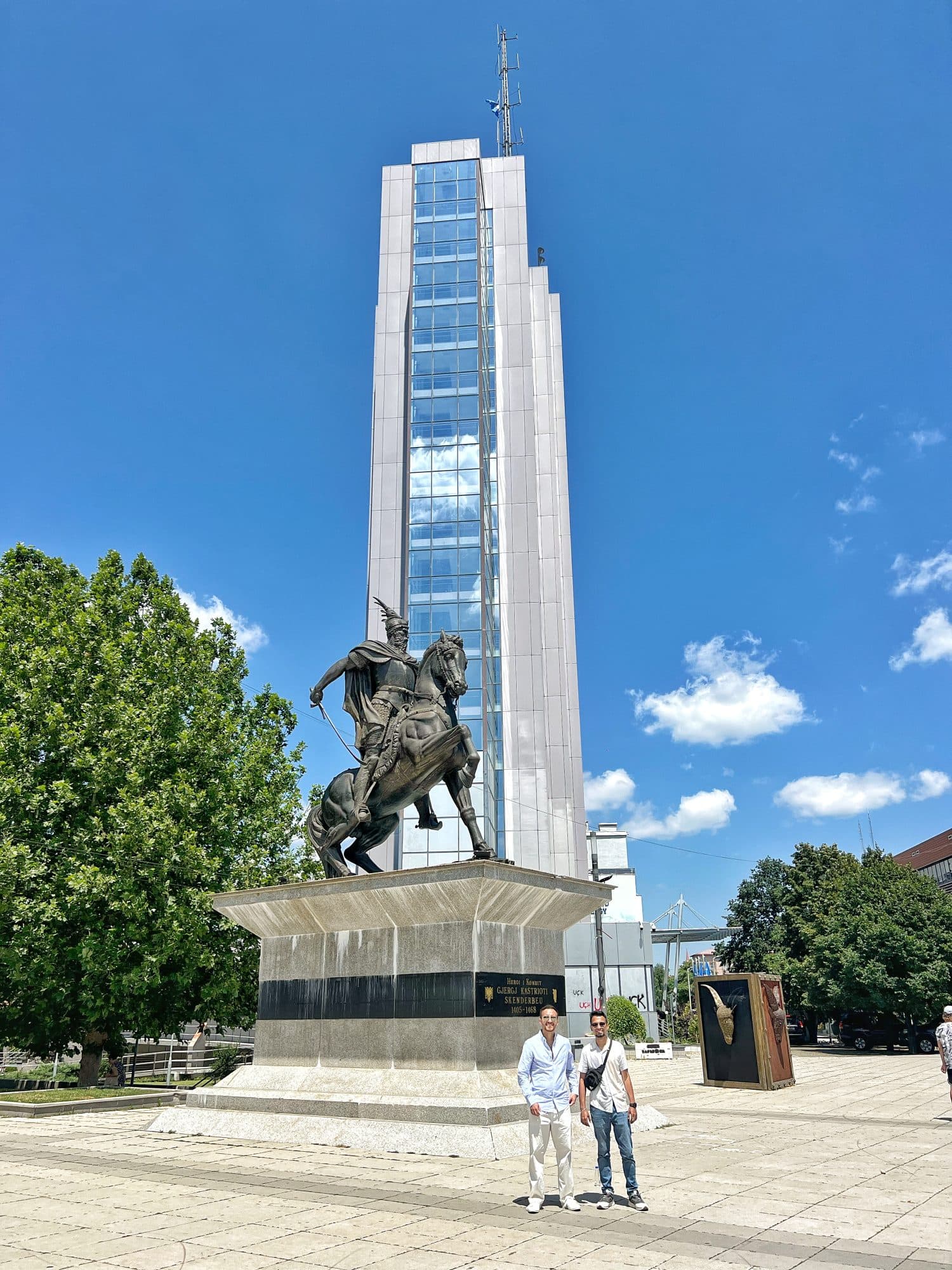Skanderbeg Square with Pristina Tower, Pristina