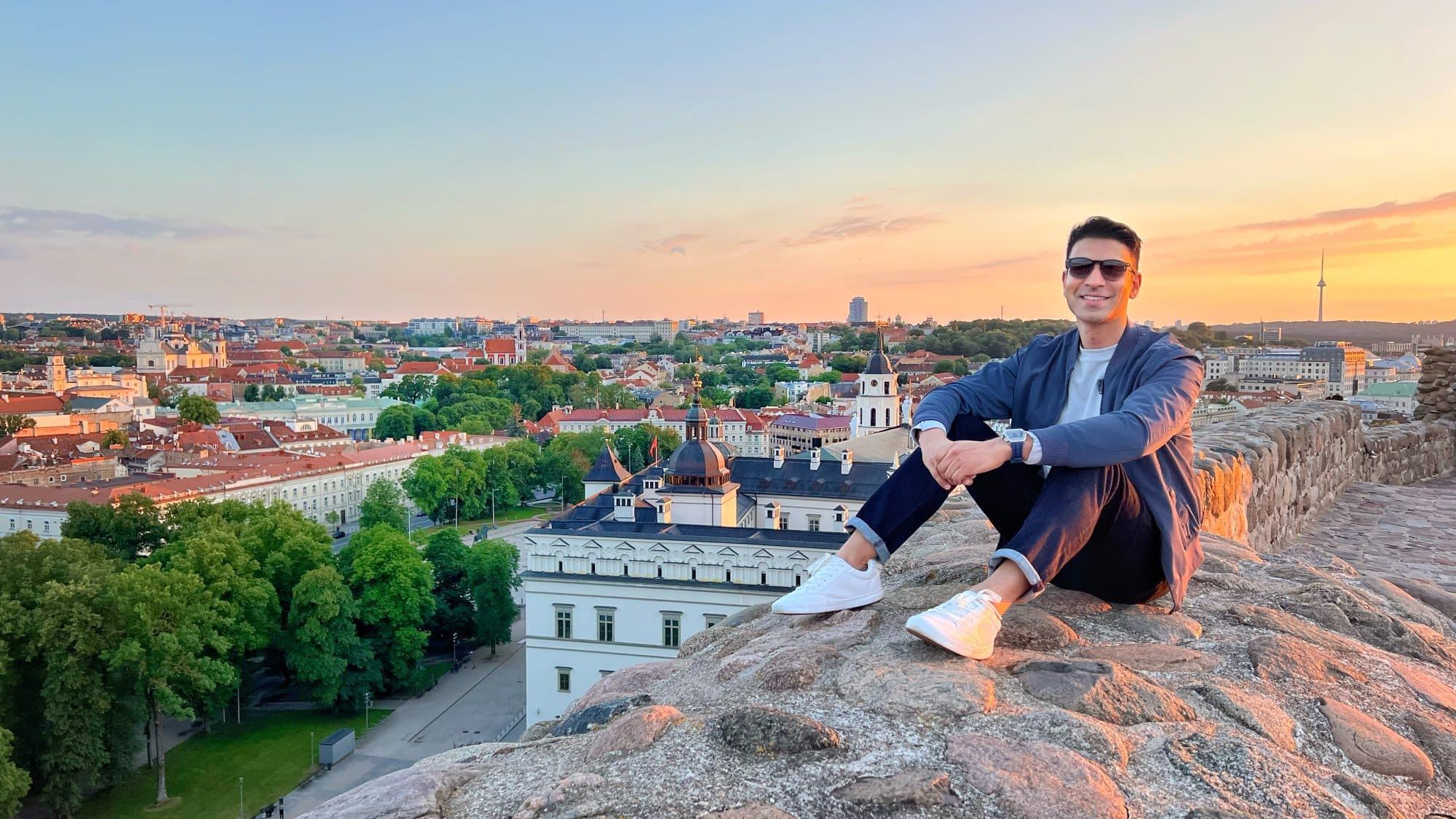 Vilnius Old Town from Gediminas Hill