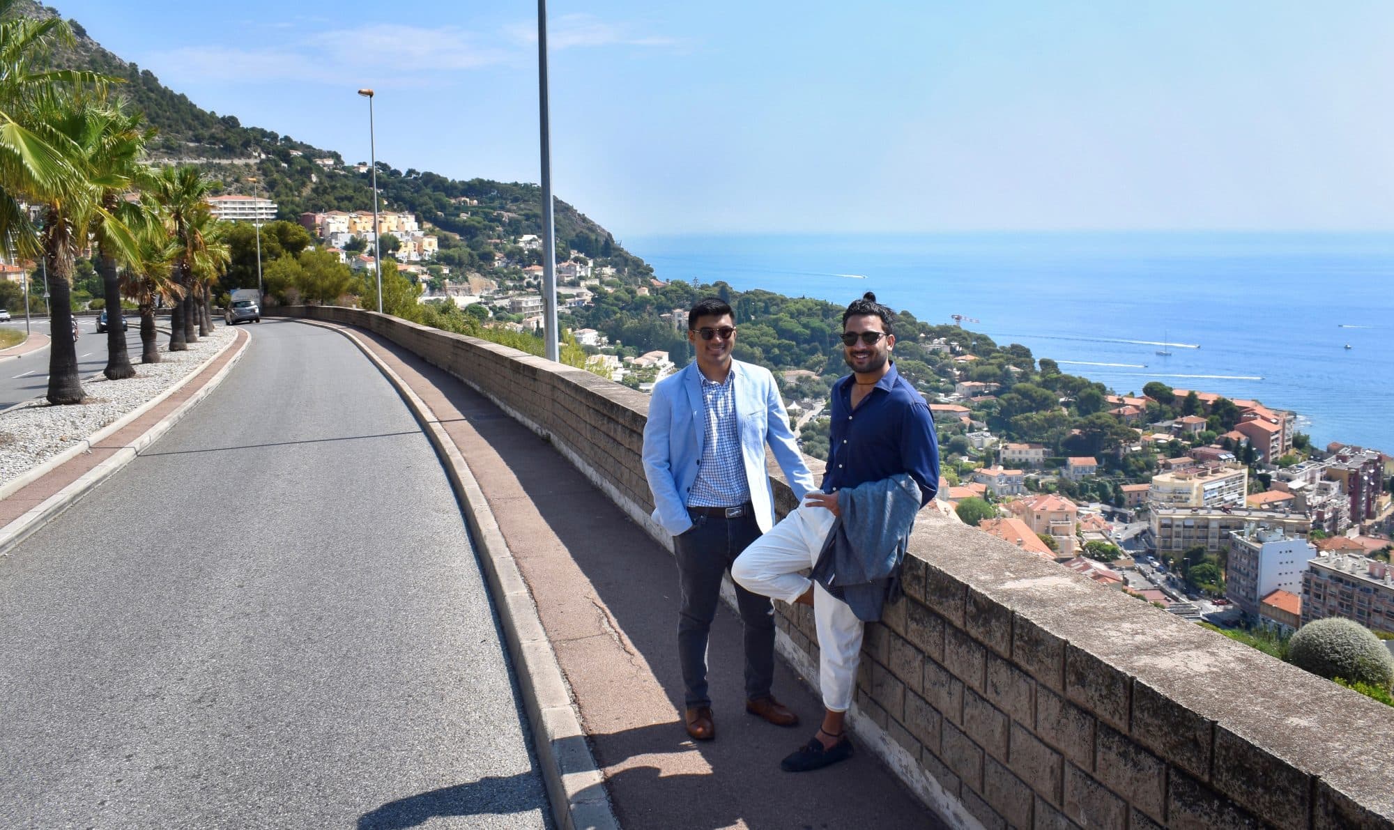 Coastal road, Monaco-France border area