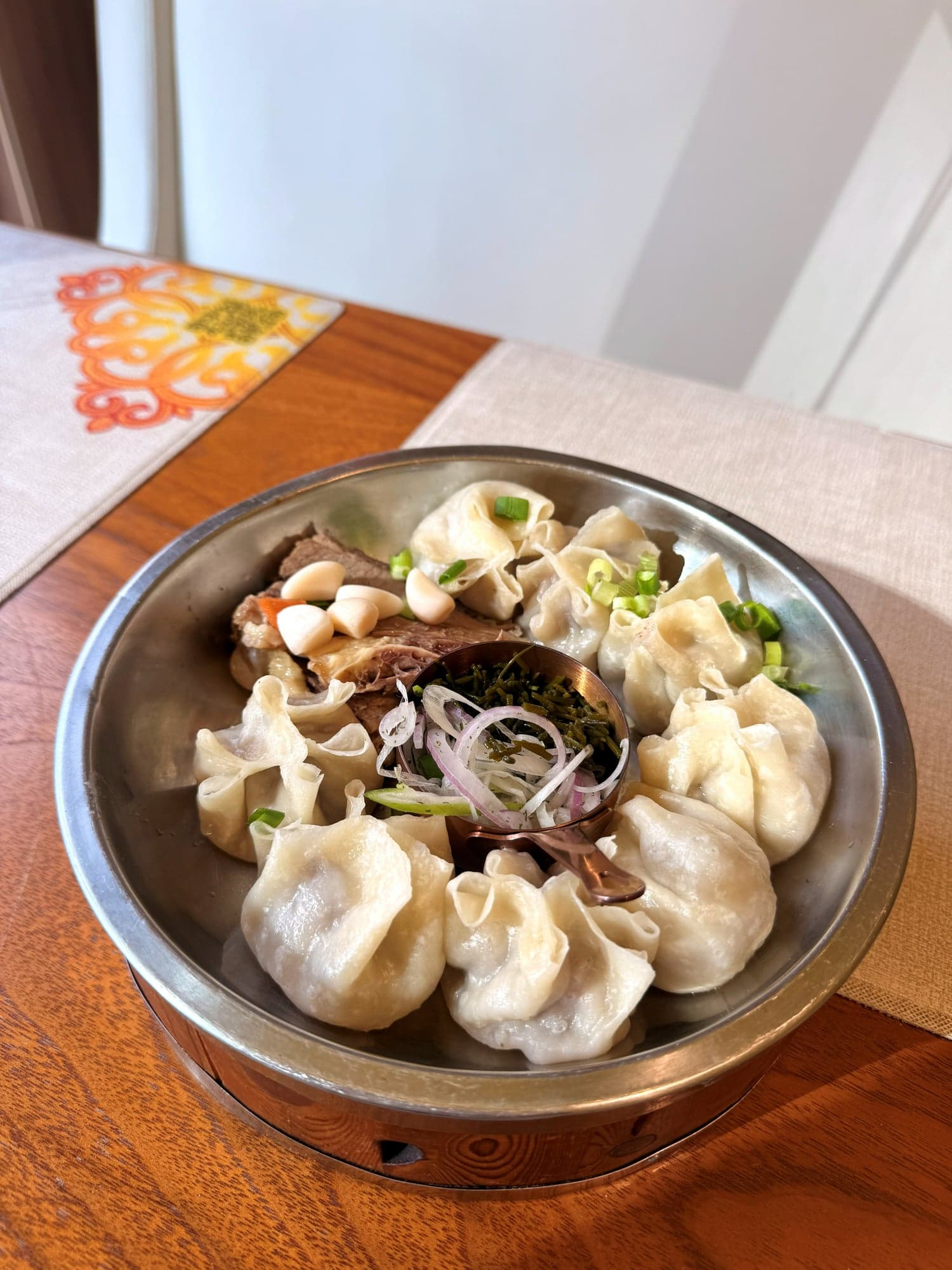 Buuz and boiled mutton