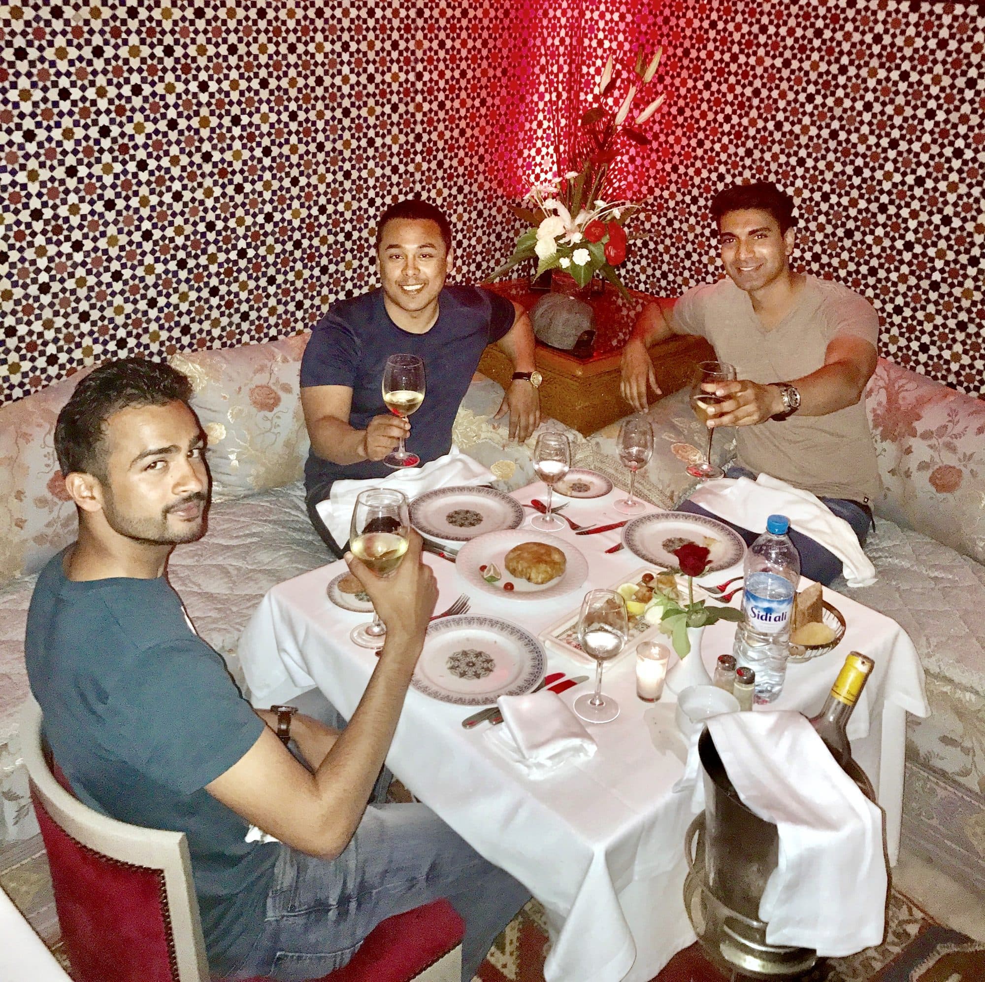 Riad dinner, Morocco