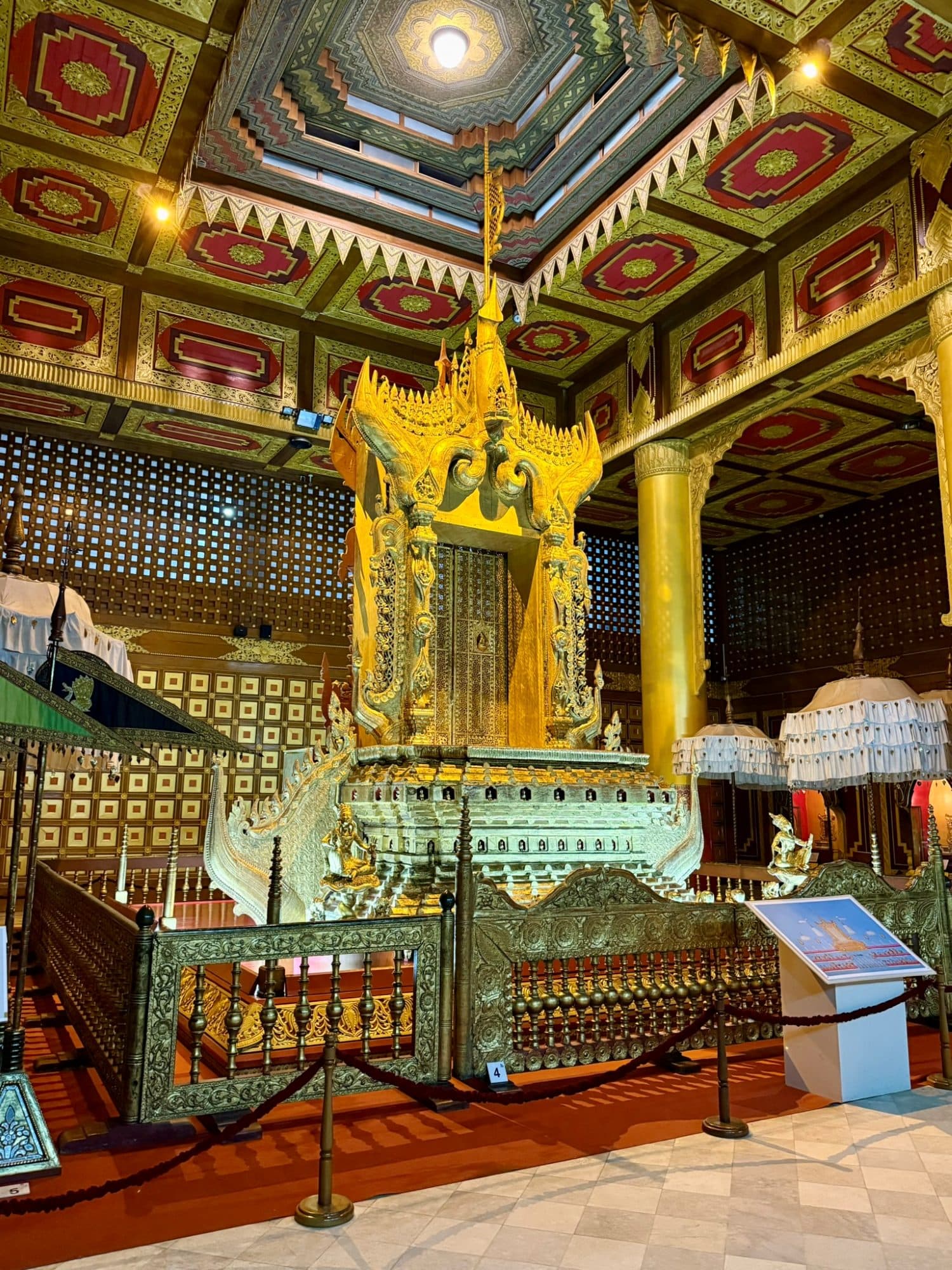 Temple interior, Yangon