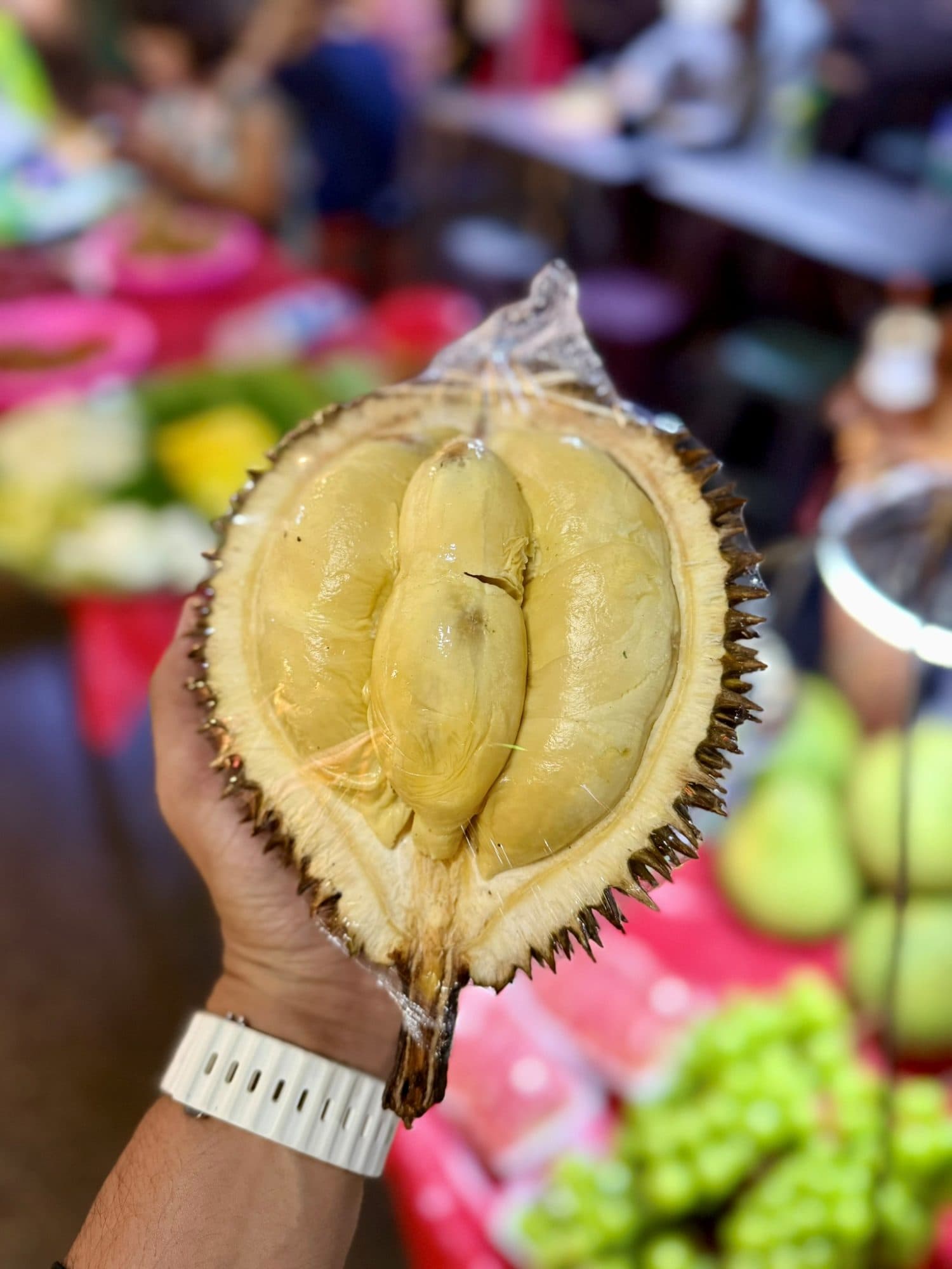Street fruit market, Yangon