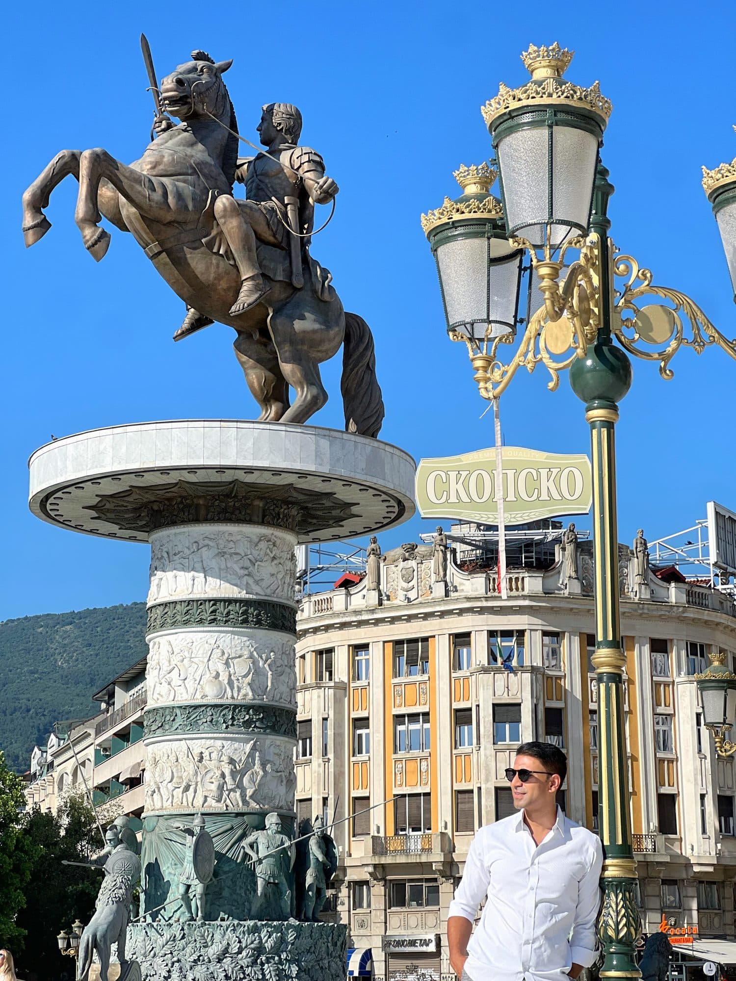 Warrior on a Horse statue, Macedonia Square, Skopje