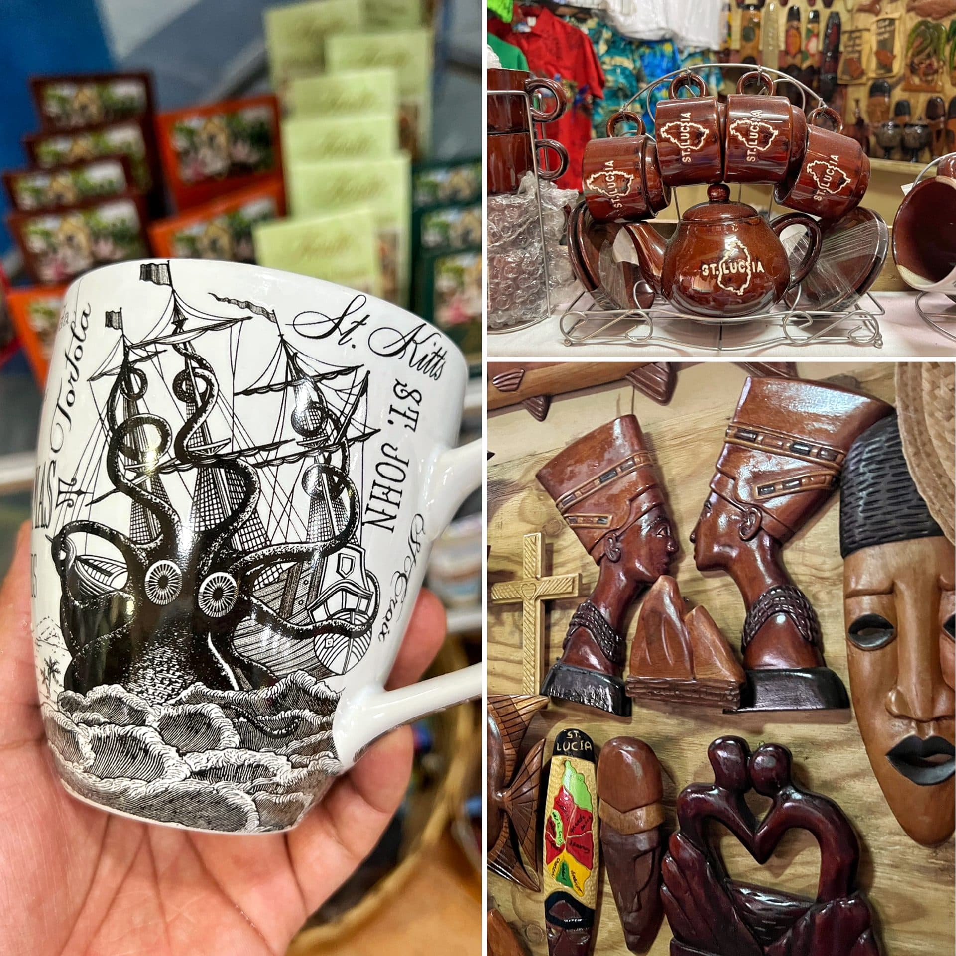 Craft Market, Soufriere or Castries, Saint Lucia