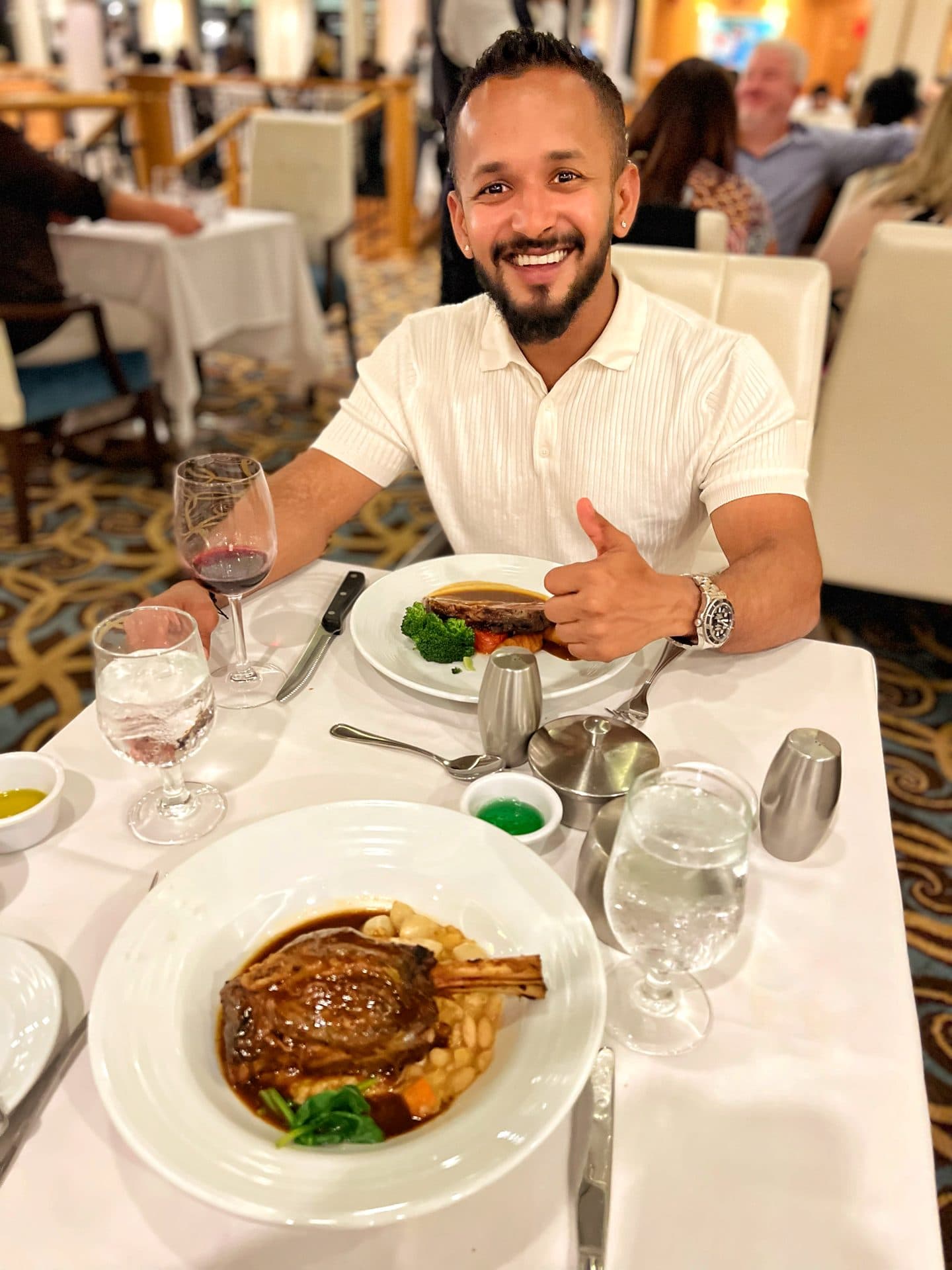 Cruise ship formal dining room, Saint Vincent and the Grenadines