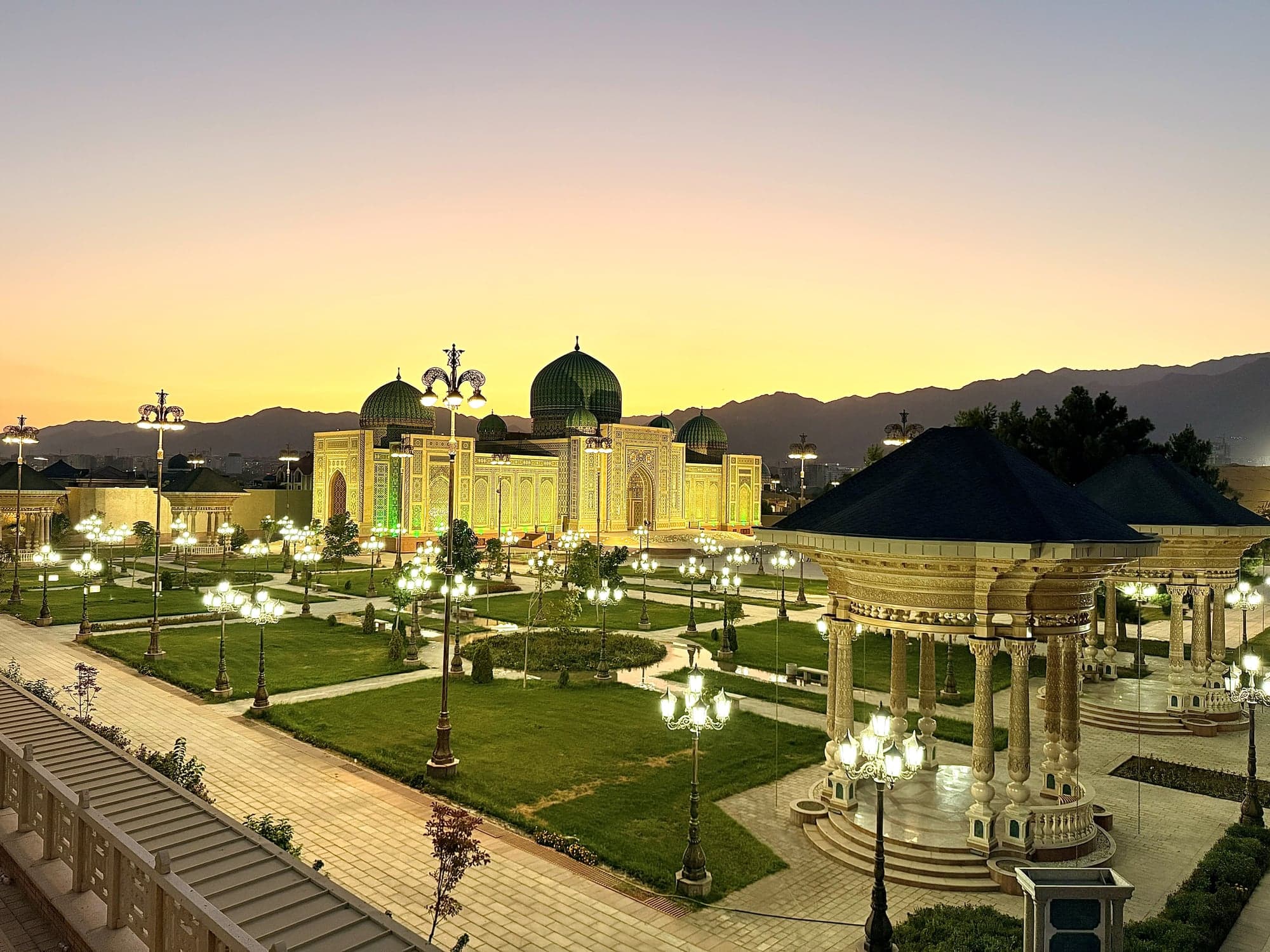 Sunset over Khujand