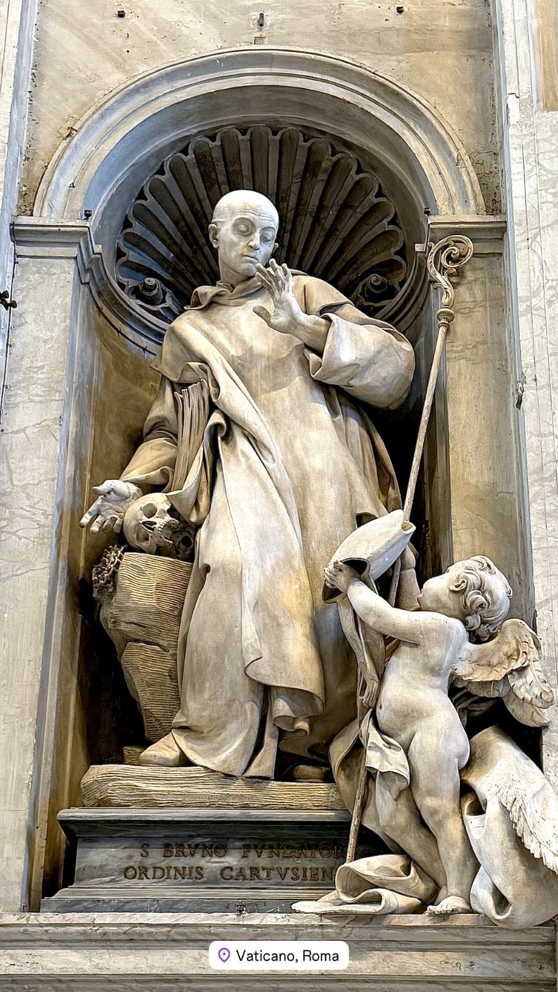 St. Peter's Basilica, Vatican City — Statue of St. Bruno