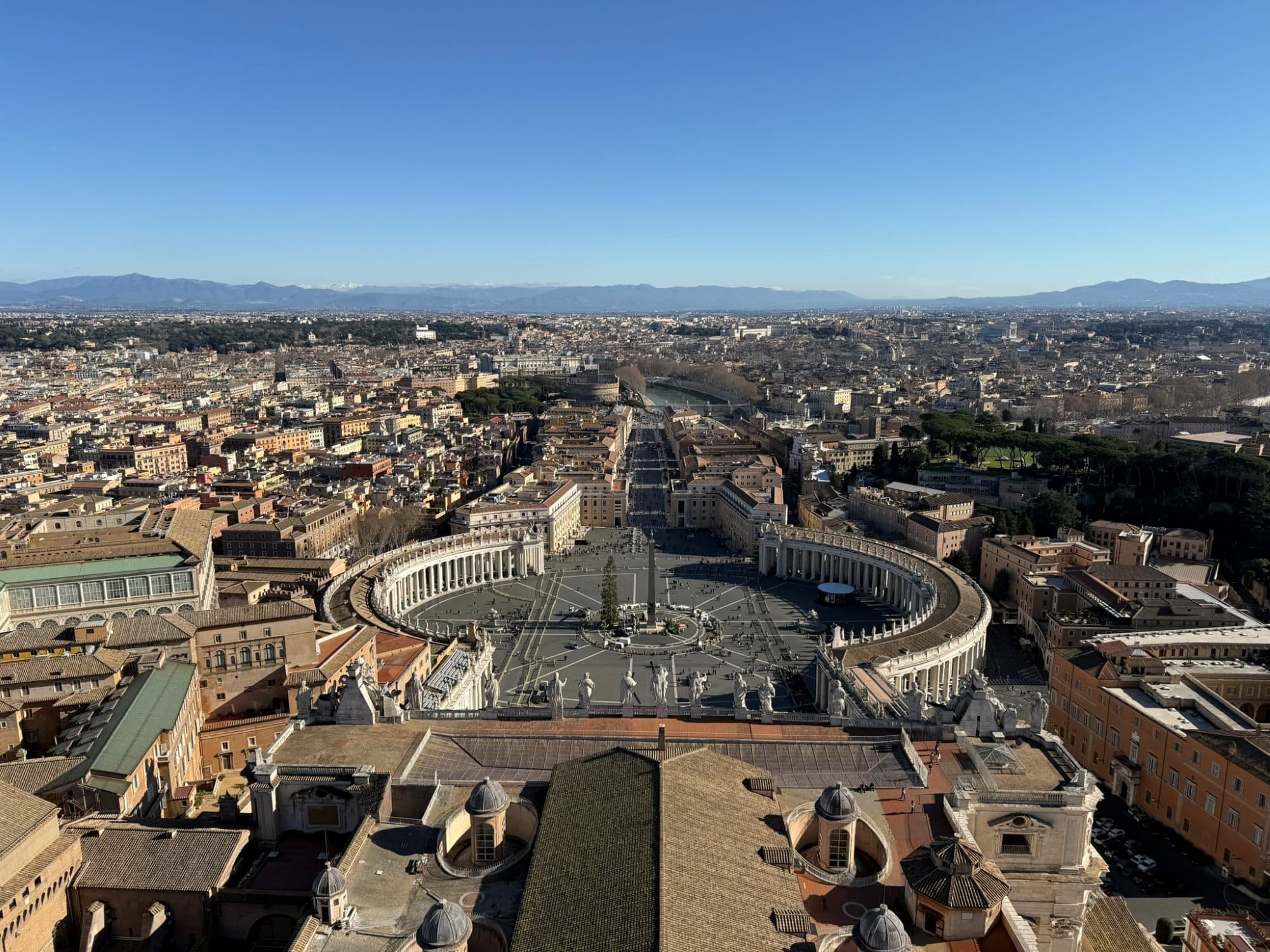 St. Peter's Square, Vatican City — view from the dome